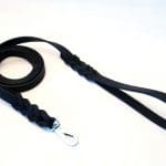 Svart Läderkoppel 180cm x 15mm