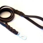 Brunt Läderkoppel 180cm x 15mm