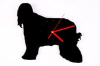 Väggklocka - Afghanhund (dog 33)
