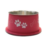 Bella Bowl Hög Cerise | Hundmatskål