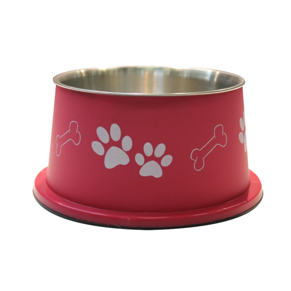 Bella Bowl Hög Cerise | Hundmatskål