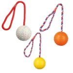 Hundboll med rep Ø 7cm