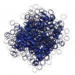 Lainee Latexsnoddar Metallic Blå 9,5mm (3/8") ca 850st