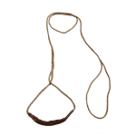 Utställningskoppel med haklapp Guld | Finns i två bredder