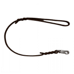 Brunt Läderkoppel 60cm x 6mm | Karbinhake