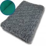 Hundfäll Melerad Svart Vit utan gummering | Super Soft