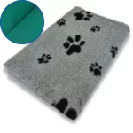 Hundfäll Ljusgrå med Svarta tassar utan gummering