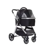 Hundvagn Liten Svart med 4 Hjul | Max last 20kg