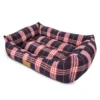 Rutig Hundsäng Tartan Marinblå