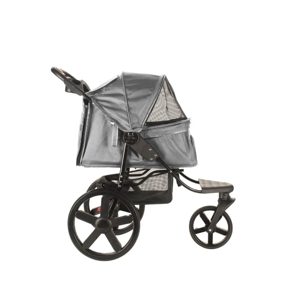 Hundstroller med stora hjul Mörkgrå