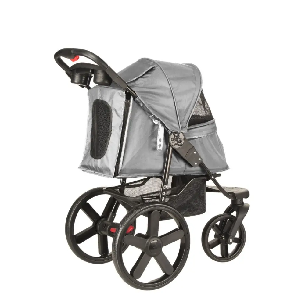 Hundstroller med stora hjul Mörkgrå