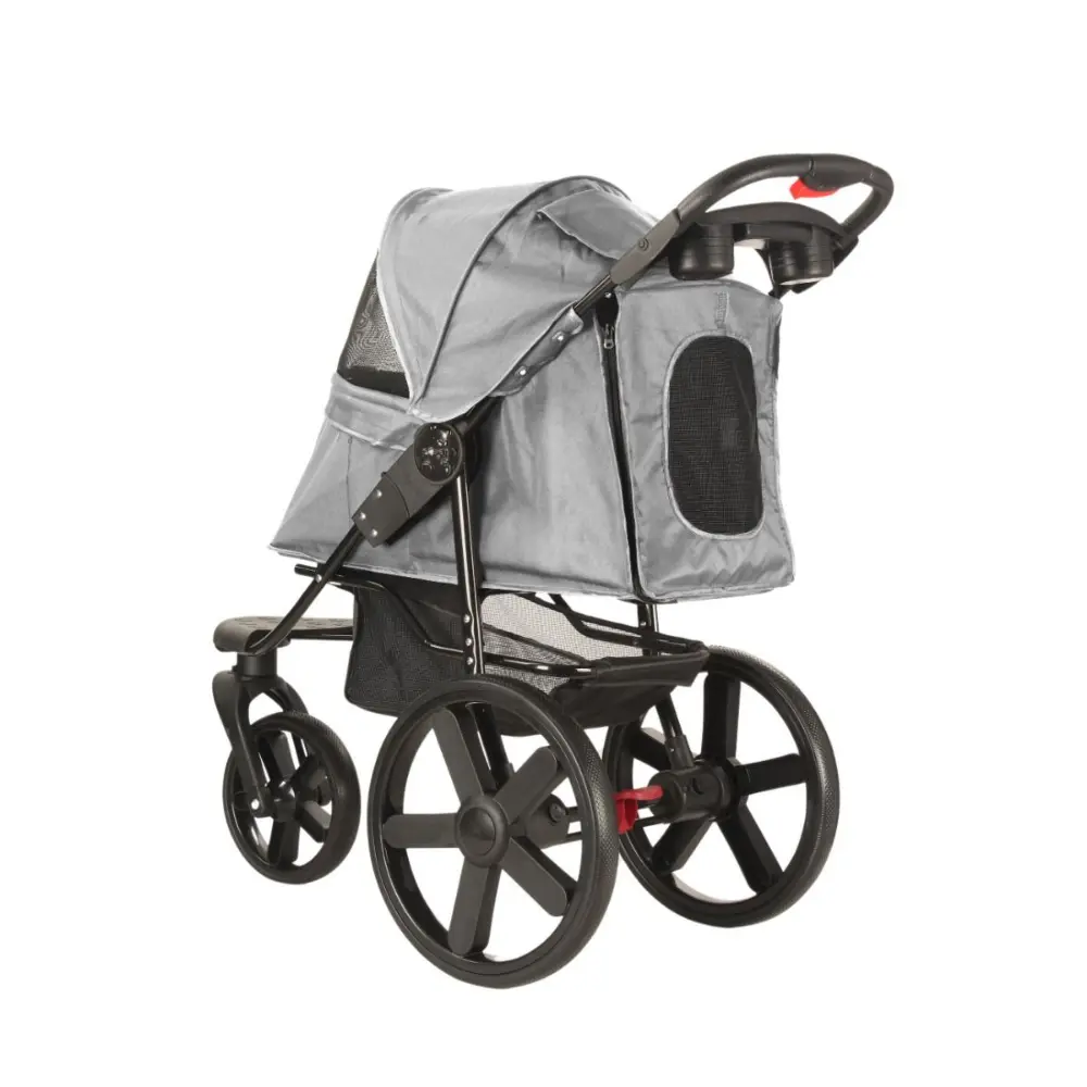 Hundstroller med stora hjul Mörkgrå