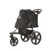 Hundstroller med stora hjul Svart