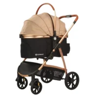 Hundvagn Liten Beige med 4 Hjul Max last 20kg