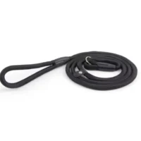 Svart Retrieverkoppel 130cm x 10mm