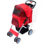 Hundstroller Röd | 4-hjul