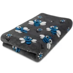 Hundfäll Mörkgrå med Blå Bin