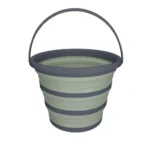 Hopfällbar hink för hunden Grön/Grå