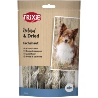 Hundtugg lax PREMIO Laxrullar 70g rullar av torkad laxhud i förpackning