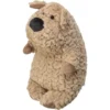 Brun rund mjukisleksak i plysch formad som en hund från TRIXIE, 30 cm stor för hundmys och lek