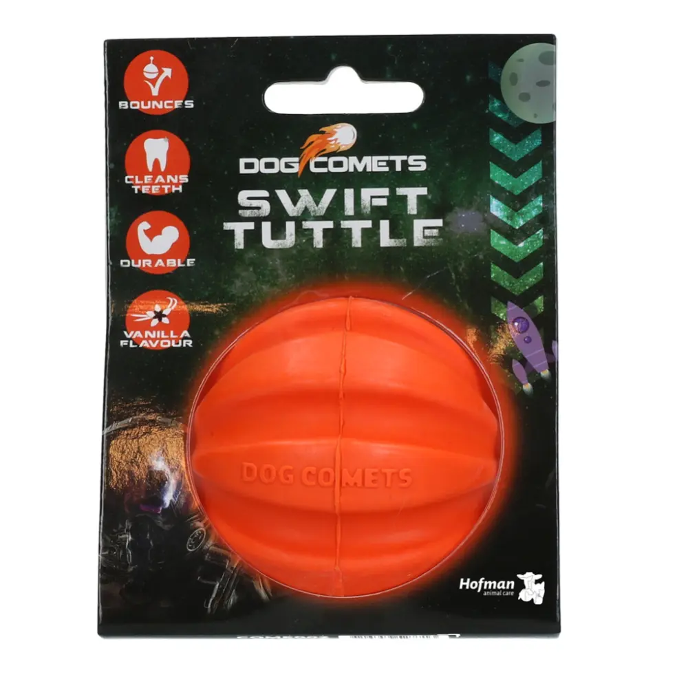 Dog Comets Swift Tuttle orange gummiboll för hundar