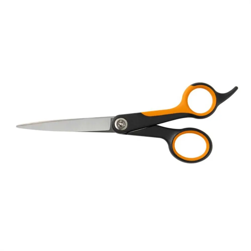 Fiskars rak pälssax med ergonomiskt 5-punktsgrepp för precis och säker trimning av hundpäls.